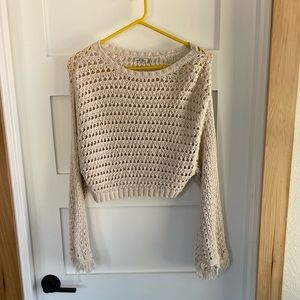 Crocheted crop top